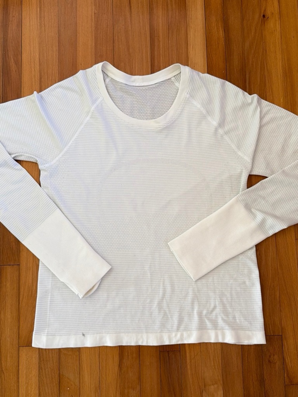 lululemon athletica White Long Sleeve Seamless Crew Top